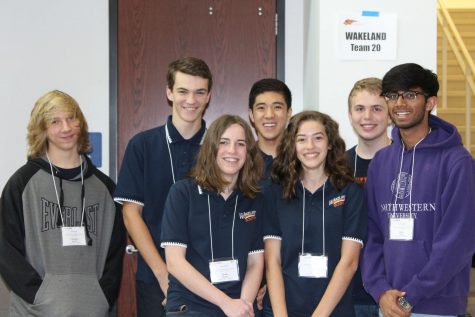The Octathlon team consisted of seven students with everyone being new to the Academic Decathlon circuit except one, sophomore Kevin Tuttle. Front Row left to right: Reece Walter, 10, Ilisa Norman, 10, Rohit Bolla, 10 Second Row left to right: Chandler Joyner, 9, Kean Chastain-Howley, 9, Oliver Shi 9, Kevin Tuttle, 10