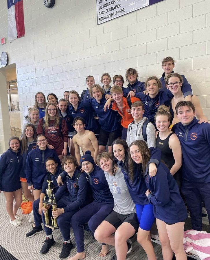 Taking Home the Trophy - After beating 3 records, Wakeland Swim dominates the pool. “Overall, I’m proud of the work we’re putting in, but I know we’ve got more work to do before championship season,” Carson said. After the success at the 5A TISCA meet, they now get ready for competition season. 