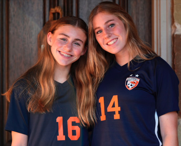Forget sibling rivalry! Sisters sophomore Dayleigh and senior Olivia Bos encourage each other and play varsity soccer for Wakeland.