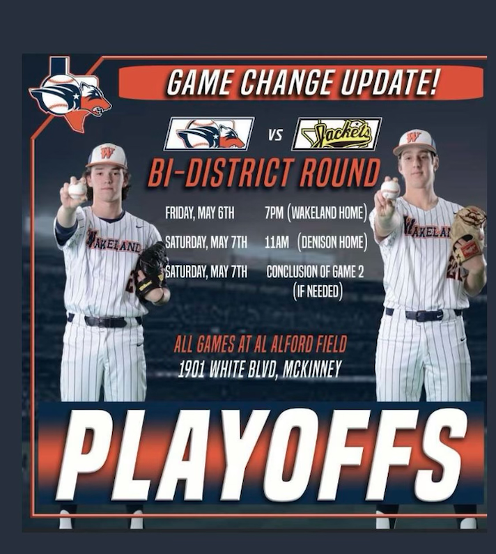 Off to Playoffs! - Varsity Baseball is headed to playoffs. Tickets are available online through Ticket Spicket. 