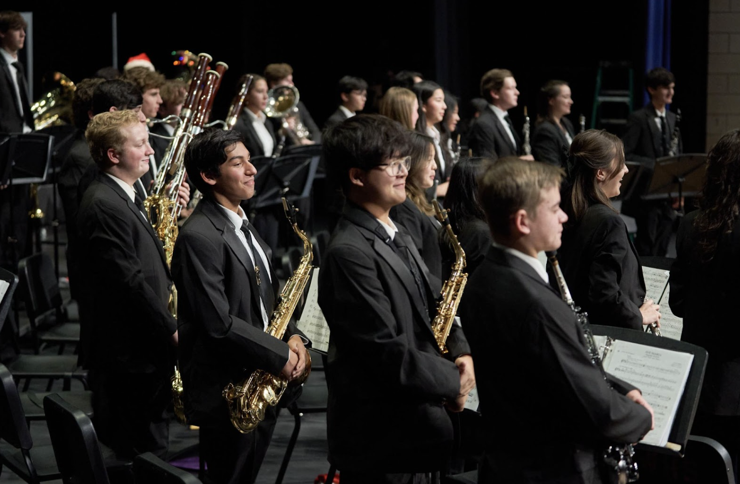 Maaz Shamim and the Wakeland Wind Symphony at the 2023 Spring Concert.