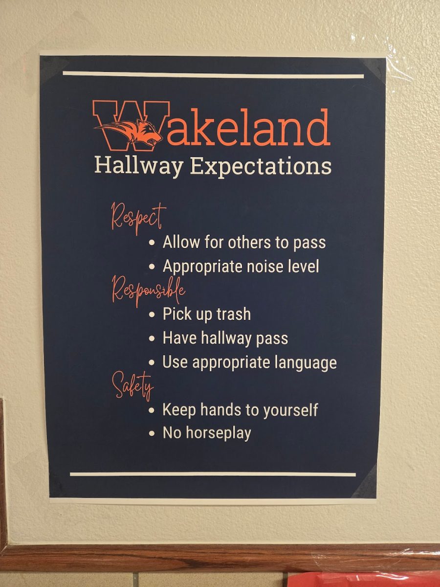 Wakeland hallway expectations have been updated to include specific sections for gathering. 